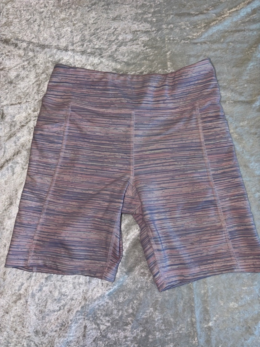 Girls High-Waist Active Shorts with pockets